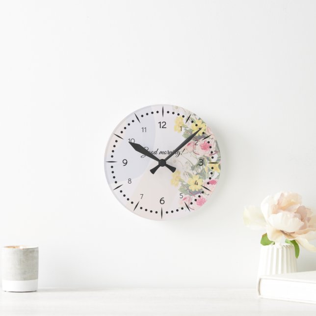 Elegant Nature Aesthetic Design Round Clock (Home)