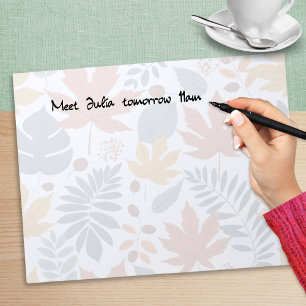 Elegant Nature Autumn Leaves Notepad