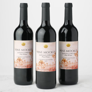 Élégant Nature Custom Vins Étiquettes