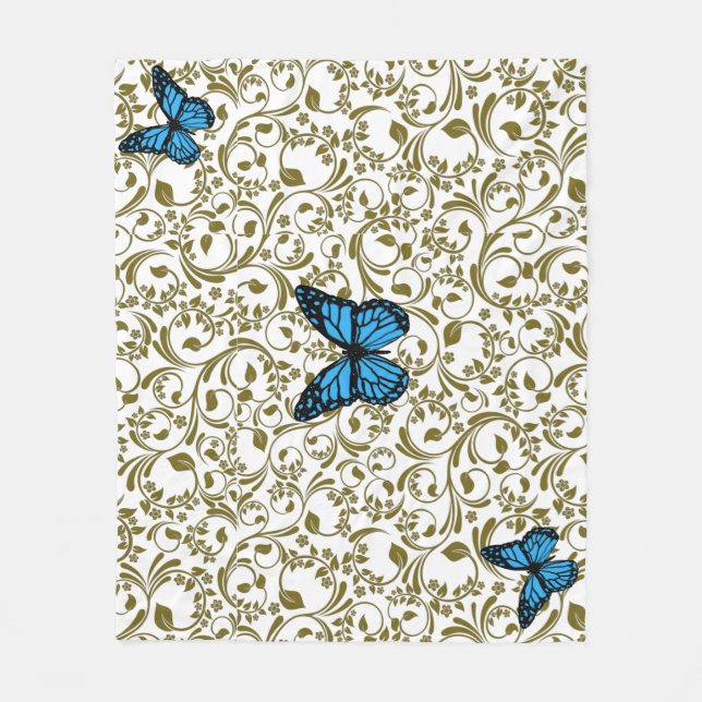 Elegant Nature Inspired Beauty Fleece Blanket (Front)