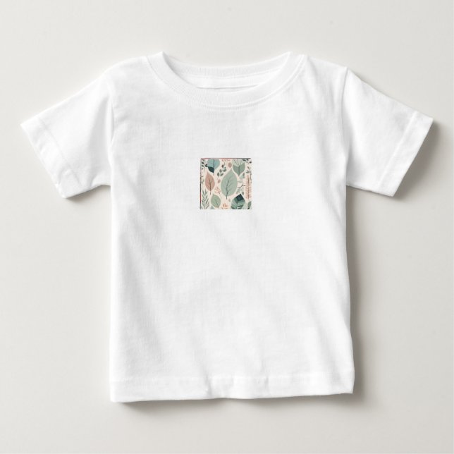 Elegant Nature Patchwork Baby T-Shirt (Front)