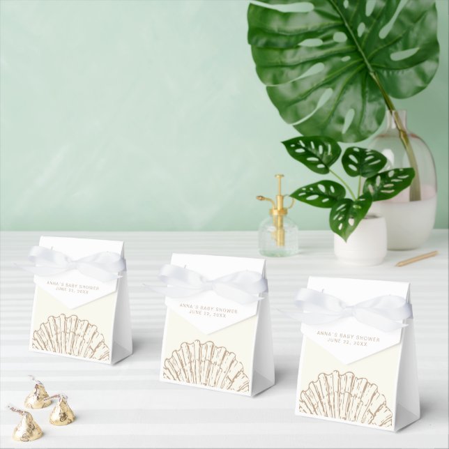 Elegant Nautical Clamshell Baby Shower Favor Box (Multiple)