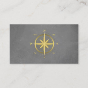 Elegant Nautical Compass  Business Card