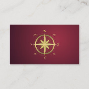 Elegant Nautical Compass  Business Card