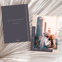 Elegant Navy and Rose Gold Photo Wedding