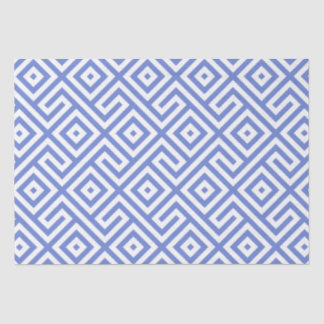 Elegant Navy Blue Abstract Geometric Pattern  Tissue Paper