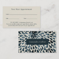 Elegant Navy Blue Abstract Modern