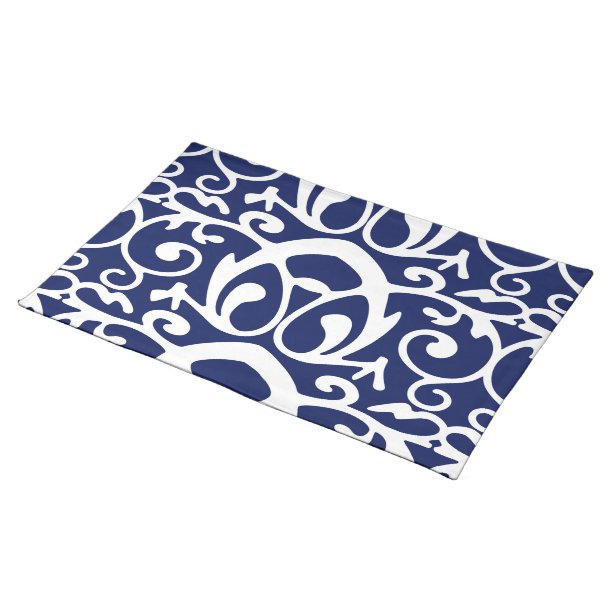 Navy And White Placemats Zazzle.ca