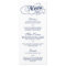 Elegant Navy Blue And White Wedding Menu Templates