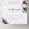 Elegant Navy Blue Burgundy Floral Photo Wedding