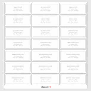 Elegant Navy Blue Classic Script Guest Address