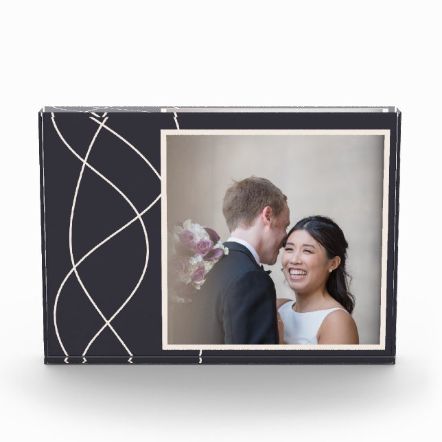Elegant Navy Blue Customized Photo (Front)