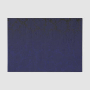 Elegant Navy Blue Dark Floral Pattern Tissue Paper