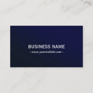 Elegant Navy Blue Metallic Professional  Business Card