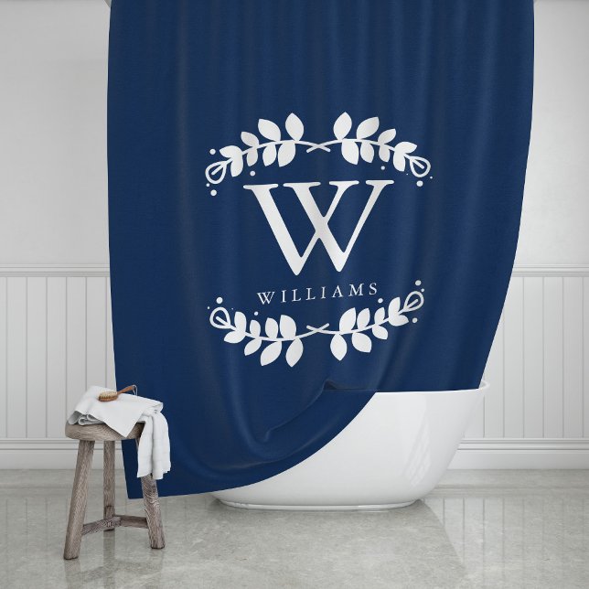 Elegant Navy Blue Monogram (Creator Uploaded)