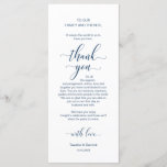 Elegant Navy Blue, Place Setting Thank You Card<br><div class="desc">This is the Modern classy Navy Blue, Dinner Place Setting Thank You Cards. Share the love and show your appreciation to your guests, when they sit down at their seat and read this personalised charming thank you place setting card. It's a wonderful way to kick off your special day celebration!...</div>