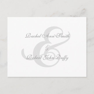 Elegant Navy Blue Swirl Invitation RSVP Postcard