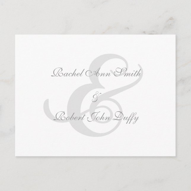 Elegant Navy Blue Swirl Invitation RSVP Postcard (Front)