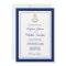 Elegant Navy Blue White Gold Nautical Wedding