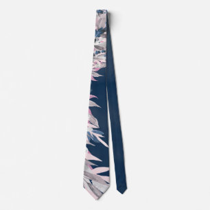 Elegant Navy Blush Wedding Neck tie