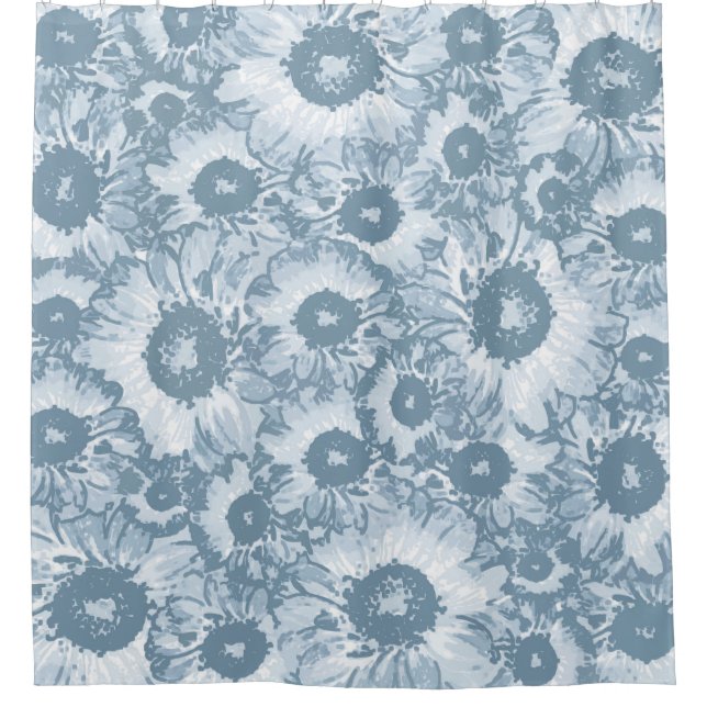 Elegant Navy Grey Botanical Pattern (Front)