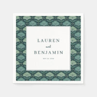 Elegant Navy Leaf Motive