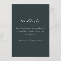 Elegant Navy Minimalist Calligraphy