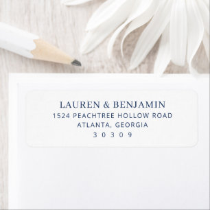 Elegant Navy Typographic
