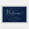 Elegant Navy Wedding Welcome 