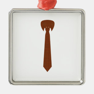 Elegant necktie metal ornament