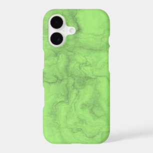 Elegant Neon Green Marble iPhone case