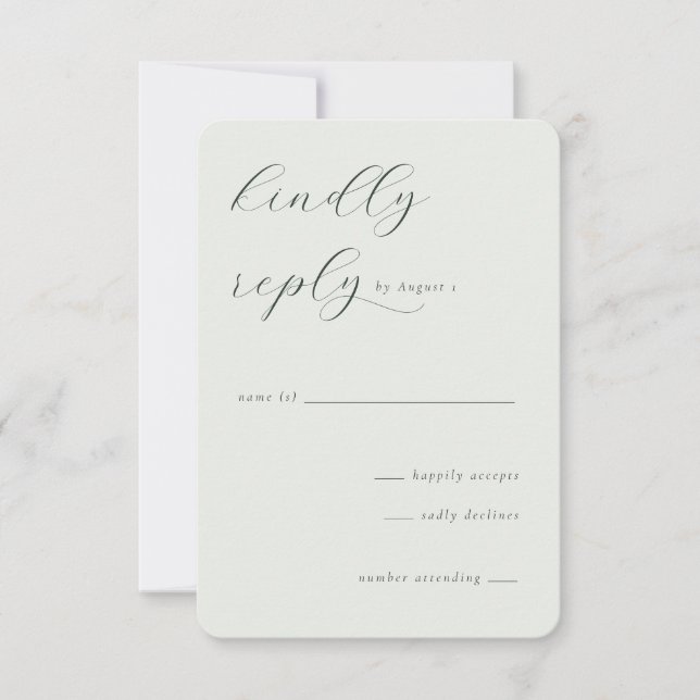 Elegant Neutral RSVP Card (Front)