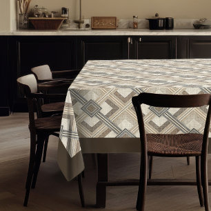 Elegant Neutral Tablecloth Geometric Patterns