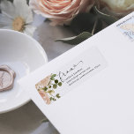 Elegant Neutral Watercolor and Gold Floral Wedding<br><div class="desc">These stunning wedding return address labels feature lush,  watercolor neutral flowers in neutral,  earth tones colours such as beige peach,  dusty rose,  and soft green with faux gold accents and leaves. An elegant boho floral look on a simple white background,  with swirly modern script typography.</div>