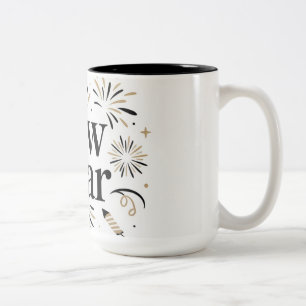 Elegant New Year Celebration Mug Design