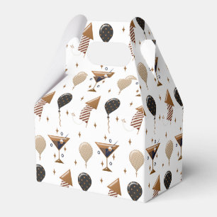 Elegant New Year Celebration Party Pattern Favor Box