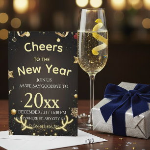 Elegant New Year Party Invitation