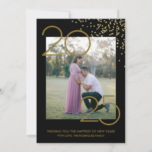 Elegant New Year's Card, Photo Holiday Card