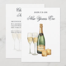 Elegant New Years Eve Party Invitation