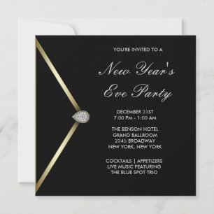 Elegant New Years Eve Party Invitation