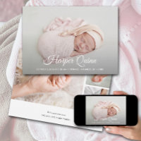Elegant Newborn Photo Collage Birth