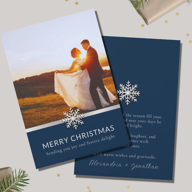 Elegant Newlyweds' Merry Christmas Card (Creator Uploaded)