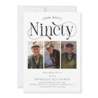 Elegant NINETY 3 photo collage 90th Birthday