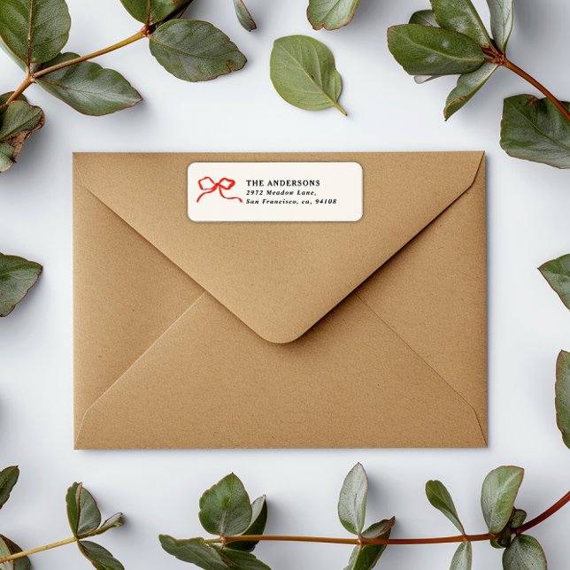 Élégant Noël traditionnel arc rouge moderne (Créateur téléchargé)