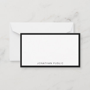 Elégant noir blanc minimaliste Modèle tendance