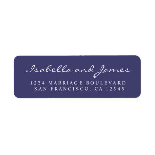 Élégant nom de calligraphie Mariage adresse de ret