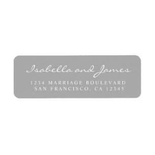 Élégant nom de calligraphie Mariage adresse de ret