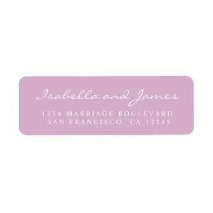 Élégant nom de calligraphie Mariage adresse de ret