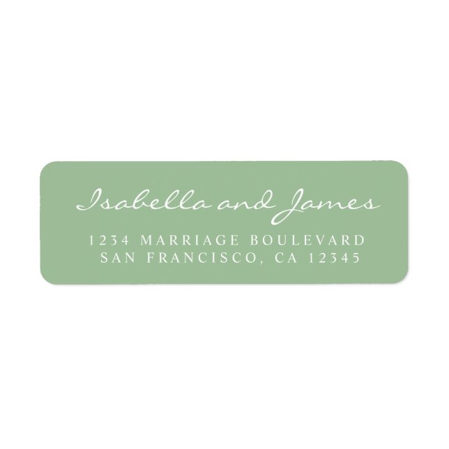 Élégant nom de calligraphie Mariage adresse de ret (Devant)
