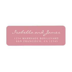 Élégant nom de calligraphie Mariage adresse de ret